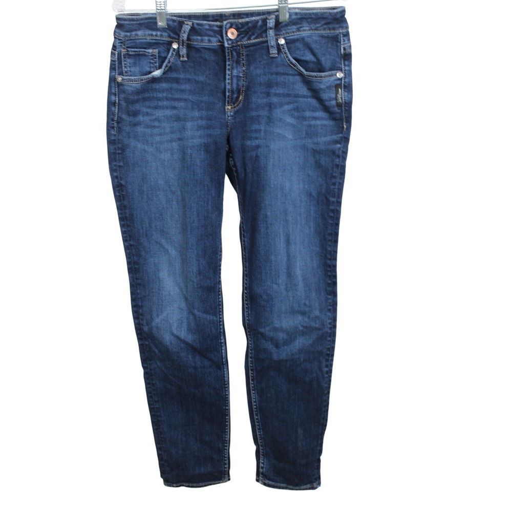 Silver Jeans Co Boyfriend Slim Leg Dark Wash Denim W31 L29 L27101SSX316